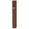 Mezuzah Case - Plastic - Rubber Cork - 12 cm - Brown Wood
