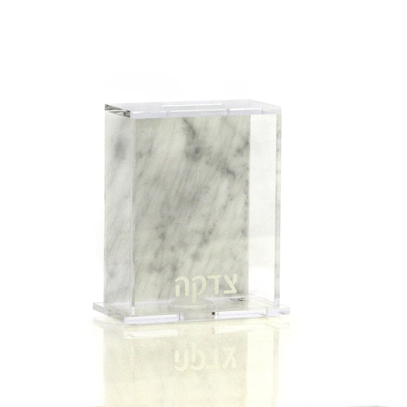 Lucite Charity Box - Color Back