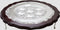 Decorative Seder Plate - Mahogany & Silver Plated - Stands On 3" Legs