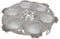 Laser Cut Stainless Steel Seder Plate - Lily Art - Round - LASEPLC14