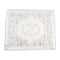 White Satin Challah Cover Set with Stones - UK63688