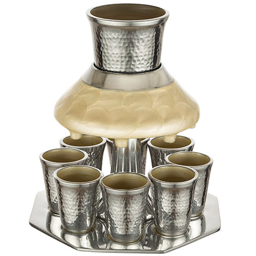 Aluminum Wine fountain With 8 Small Cups