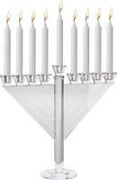 Crystal Glass Menorah - 31269