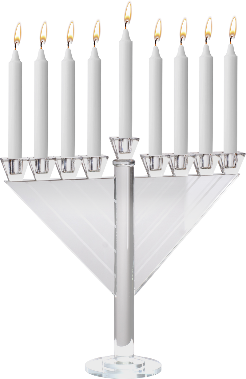 Crystal Glass Menorah - 31269