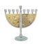 Jerusalem Gold Plated and Glass Menorah