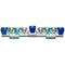 Elegant Crystal Menorah - Blue Color -  6x27 Cm