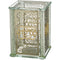 Tzedakah Box - Crystal - with Plaque and Ornaments - 13 x 9 cm
