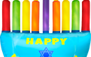 Outdoor Chanukah Menorah -Multi  Color