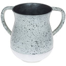 Washing Cup - Aluminum - Dotted White - 13 cm