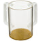 Washing Cup - Perspex Clear - White Glitter and White - 12 cm