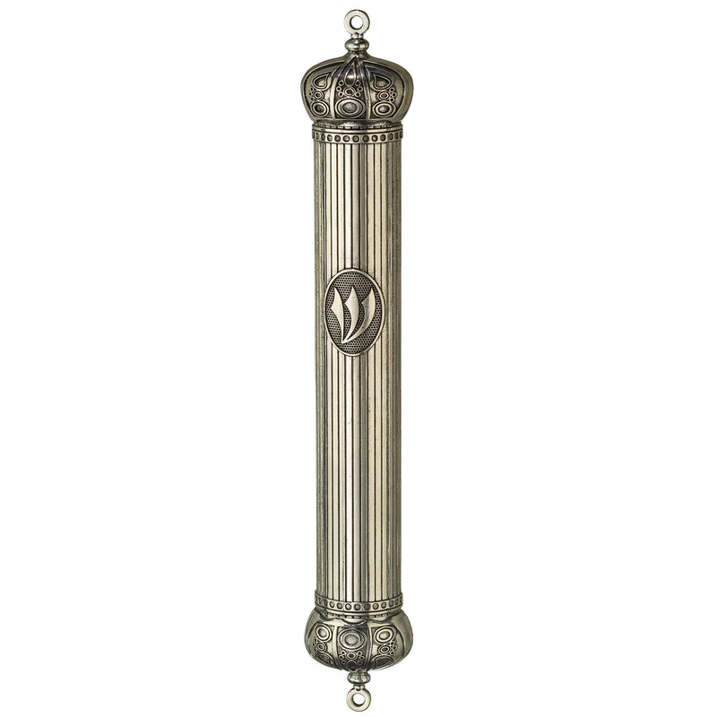 Mezuzah Case - With Crown - Metal - 25 cm