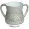 Washing Cup - Aluminum  - Silver Glitter - 13 cm