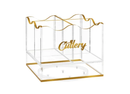 Swivel Wave Cutlery Holder - Gold