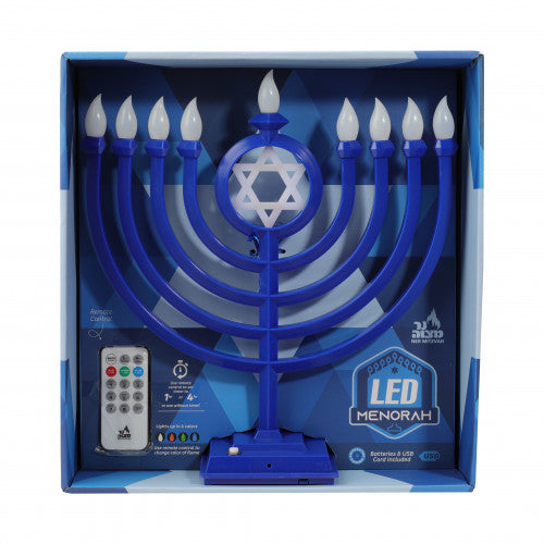 LED Menorah - Classic  - Blue