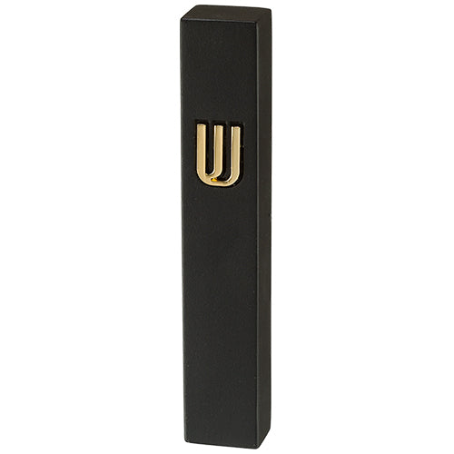 Mezuzah Case - Concrete polymer - 12 cm - Stone-Like - Black