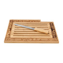 Wooden Challah Tray With Knife