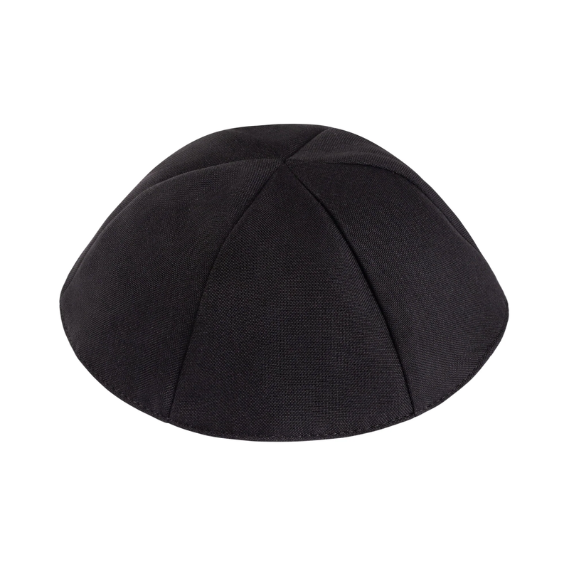 IKIPPAH 6 PART BLACK TERYLENE YARMULKE 7