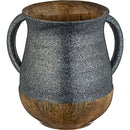 Mango Wood Handmade Washing Cup 14 cm - UK80884