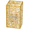 Art Judaica Gold Print Lucite Tzedakah Box