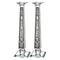Crystal Candlesticks - With Metal Plaque - 33.5 cm