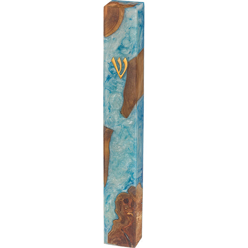 Epoxy Finish Mezuzah - "Pearl" Design - 25 cm