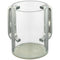 Perspex Clear Washing Cup 13 cm - Silver Handles
