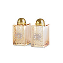 Crystal Salt & Peper Holders 8*4 cm with Laser Cut Plaque - UK81258