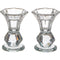 Elegant Crystal Candlestick 8.5 cm