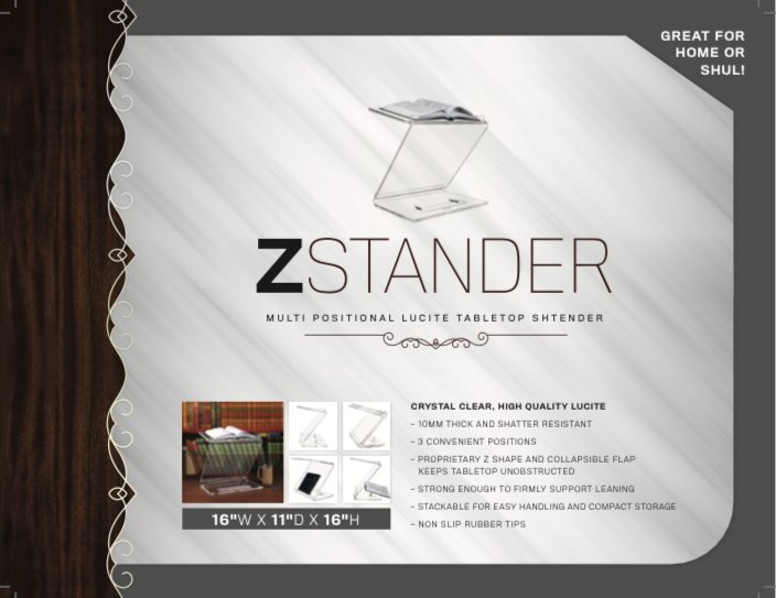 Zstander - Lucite Tabletop Shtender