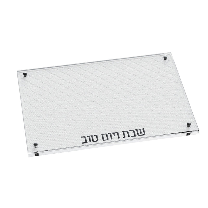 Leatherite Diamond Challah Board - Black