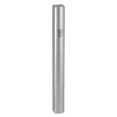 Mezuzah Case - Aluminum -  Semi-Round - 12cm - Matte