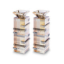 Elegant Pair of Candlesticks - Crystal - 20 cm - UK82078