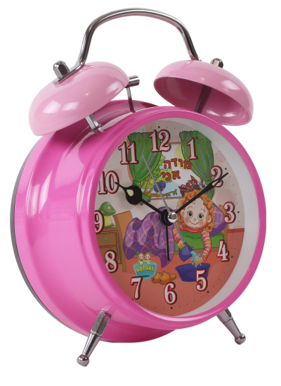 Modeh Ani Singing Alarm Clock Bell - Girl Pink