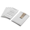 PU Leather - Pesach - Seder Card - White & Gold
