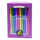 Metallic Multi Color Chanukah Candles