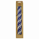 Havdalah Candle Shiny Blue/White