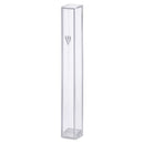 Transparent Plastic Mezuzah with Rubber Cork 15 cm - UK21651