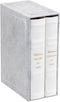 Machzor Rosh Hashanah & Yom Kippur - Hebrew English - 2 Volume - Mid Size - Ashkenaz - Faux Leather - White