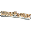 Crystal Elegant Menorah on a Base - 28x7 cm - UK80604