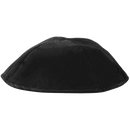 Keter Black Velvet Kippa - Rimless - 4 Part