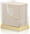 Interlinear Hard Cover Faux Leather Zemiros in Lucite Case (6 vol) Cream
