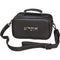 Faux Leather Esrog Box  - Black With Silver Lettering and Strap - UK67066