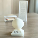 Round Havdalah Candle - SILVER