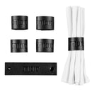 Sukkos Leather Napkin Wraps - BLACK