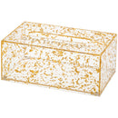 Acrilic Tissue box 22x12 cm - Gold Speckled - UK81334