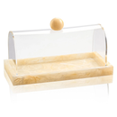Small Rectangular Resin Cake Dome GOLD