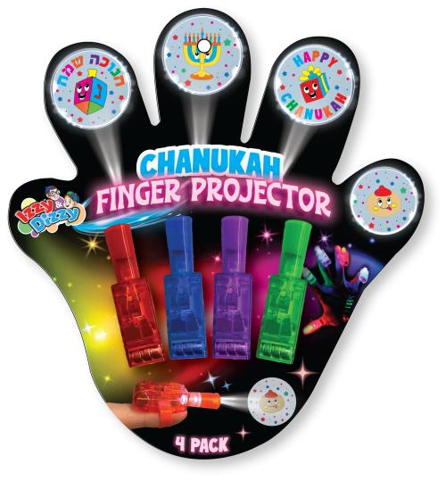 4 Pack Chanukah Finger Light Projector