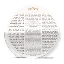 Acrylic Round Holder - 8 White Lucite Benchers