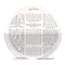 Acrylic Round Holder - 8 White Lucite Benchers