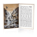 Leather Painted Nishmas Booklet - Silver